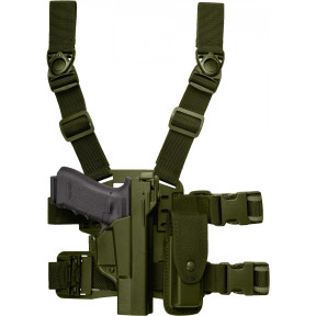 Plaque de cuisse 2 sangles 8K18 Vert OD - Vega Holster