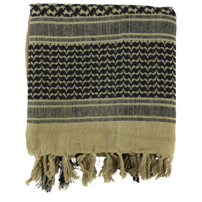 Foulard en coton Coyote et noir- Kombat Tactical
