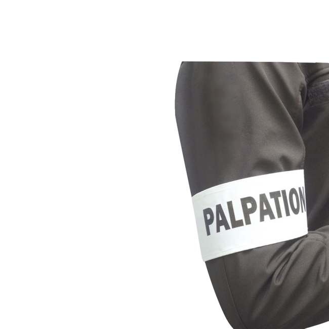 Weißer Armbinden ABTASTEN - Patrol