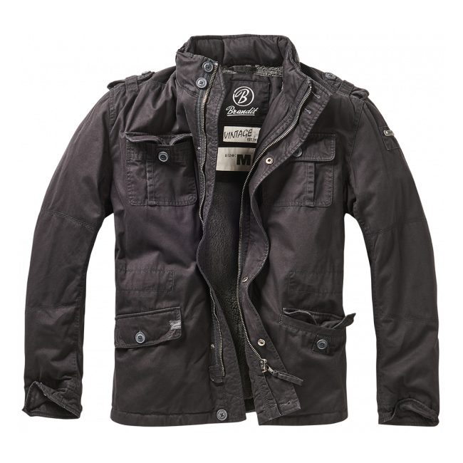 Jas britannia Winter Zwart - Brandit
