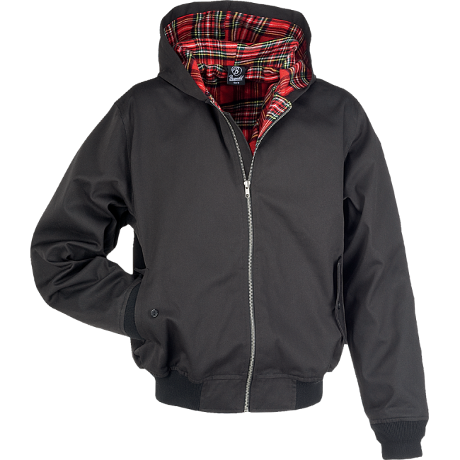 Jacke mit Kapuze Lord Canterbury Old School Schwarz - Brandit
