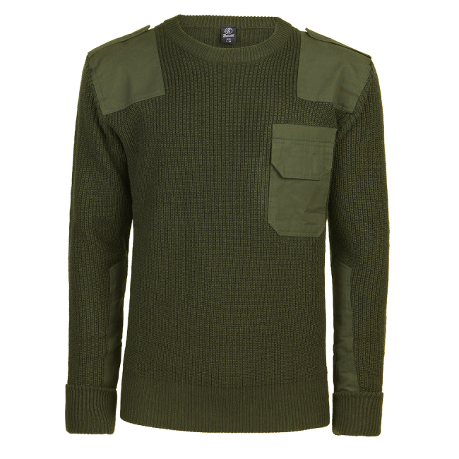 Pullover mit Rundhalsausschnitt BW grün - Brandit