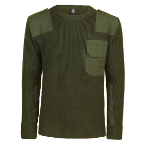 Pull ronde hals BW groen - Brandit