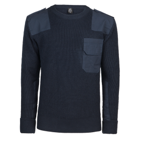Pull ronde hals BW Marineblauw - Brandit