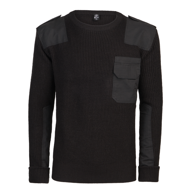 Pull col rond BW Noir - Brandit