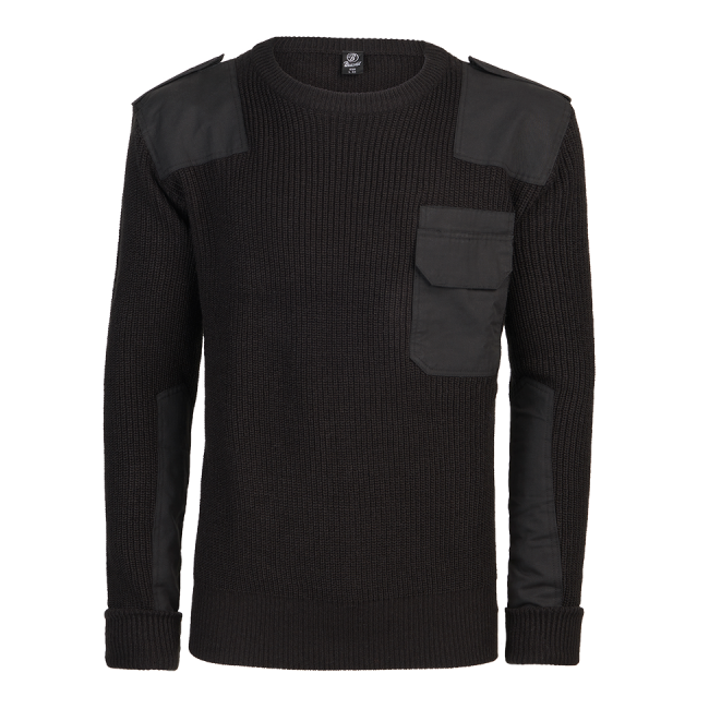 Pull col rond BW Noir - Brandit