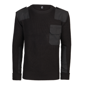 BW Schwarz Rundhals-Pullover - Brandit