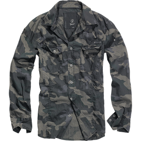 Chemise Slimfit Cintrée darkcamo - Brandit