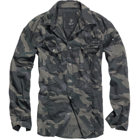 Chemise Slimfit Cintrée darkcamo - Brandit