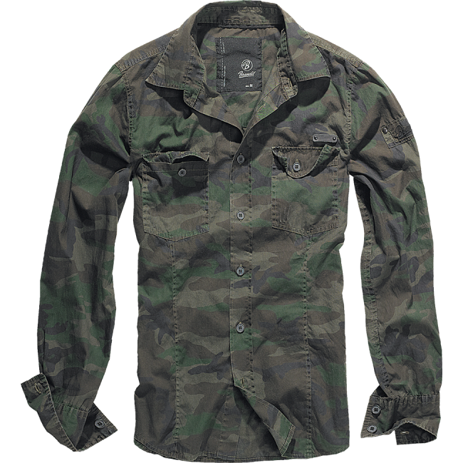 Slim Fit Woodland Hemd - Brandit