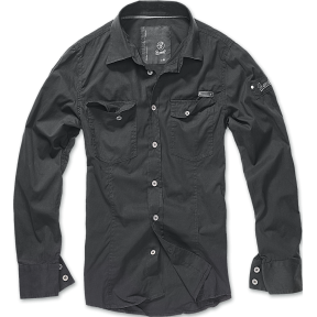 Schwarzes Slim-Fit-Hemd - Brandit