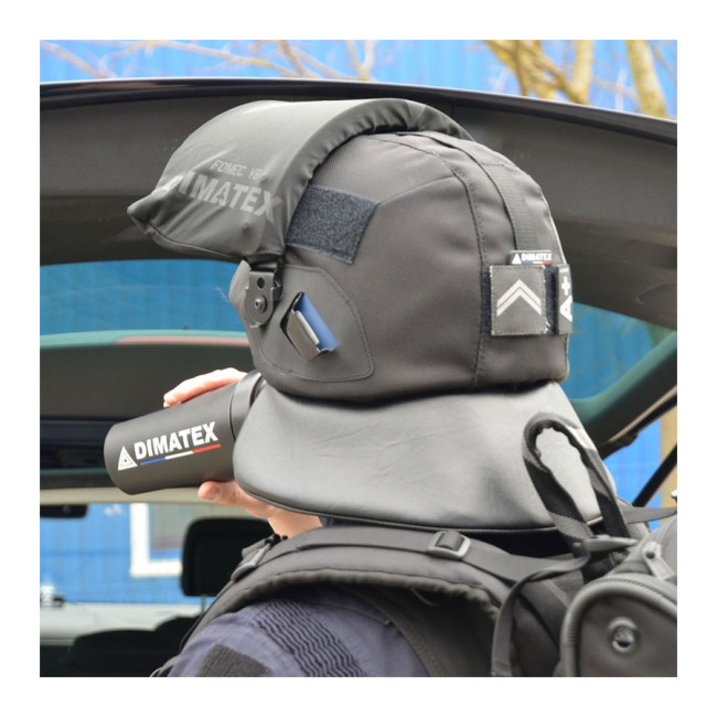Schwarzer Helmüberzug - Dimatex