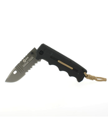Couteau pliant lame crantée et corde Coyote 19941 - K25