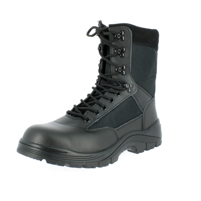 Schwarze Rangers Patrol Stiefel mit Zehenschutzkappe - Patrol