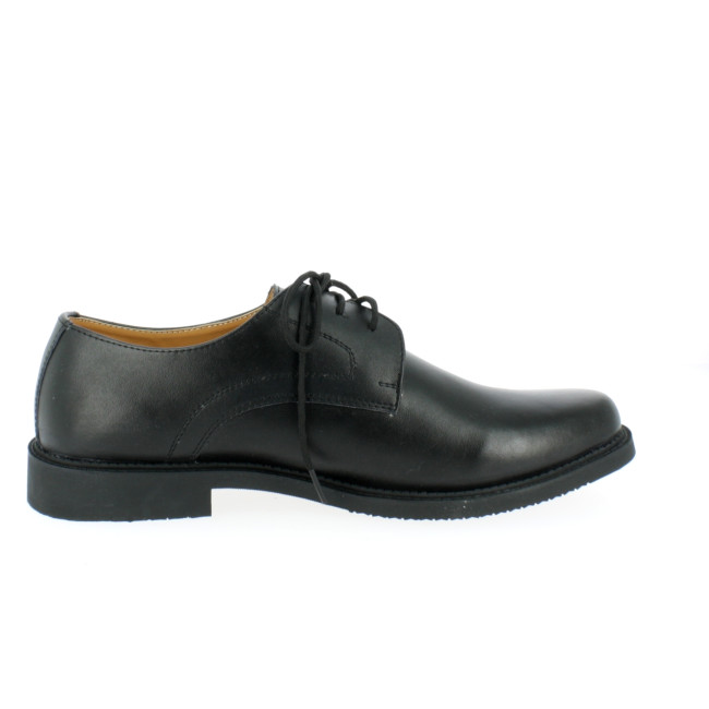 Czarne skórzane buty miejskie - Patrol