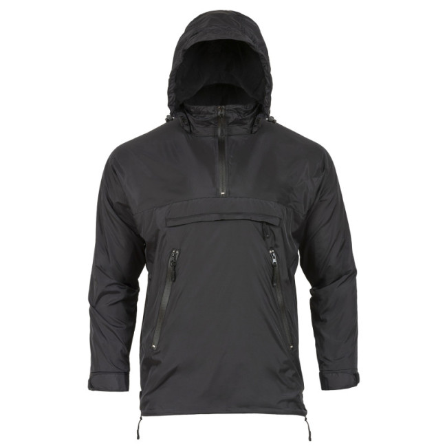 Veste imperméable doublée micro-polaire noire - Highlander