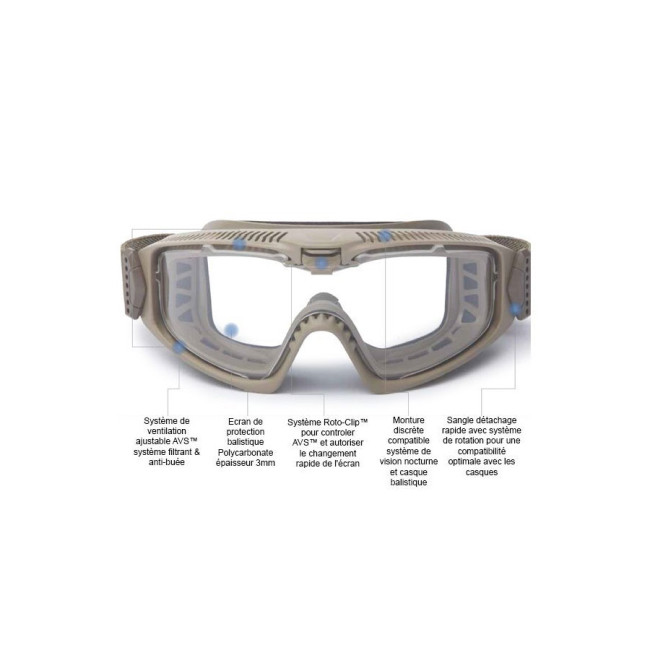Masque INFLUX AVS terrain Tan - ESS