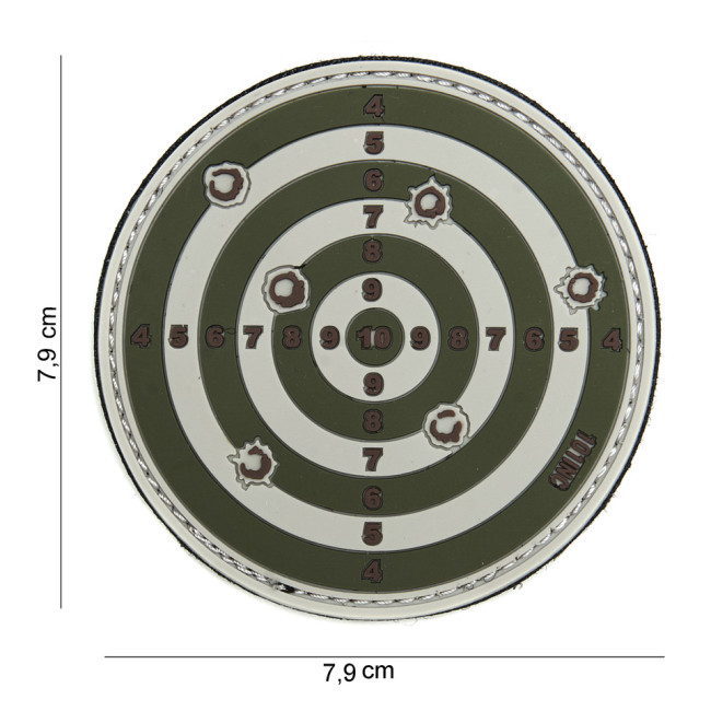 Patch 3D cible vert en PVC - 101 Inc