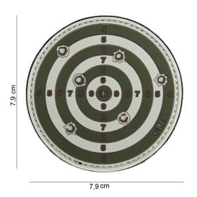 Patch 3D cible vert en PVC - 101 Inc