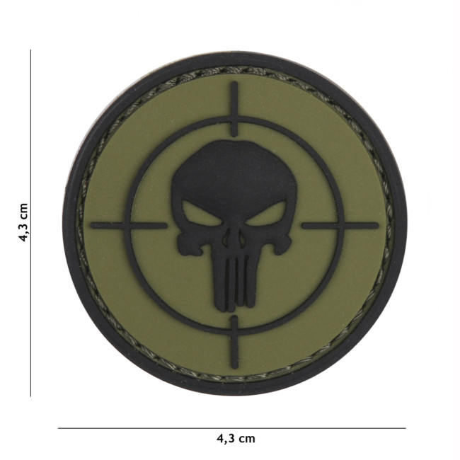 Patch 3D cible avec The Punisher vert - 101 Inc