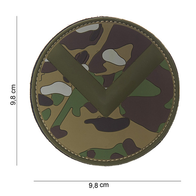 Naszywka 3D Spartan shield z PVC multicamo - 101 Inc