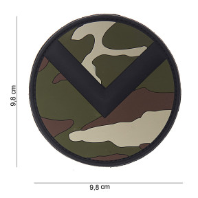 Patch 3D Spartan shield en PVC woodland - 101 Inc