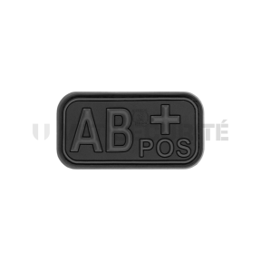 Rechteckiger Patch Blutgruppe AB+ Blackops - JTG