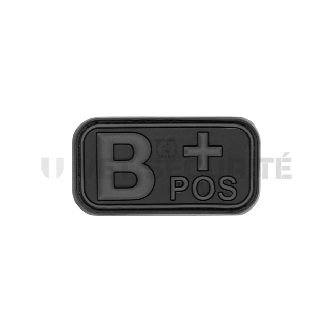 Rechteckiger Blutgruppen-Patch B+ Blackops - JTG