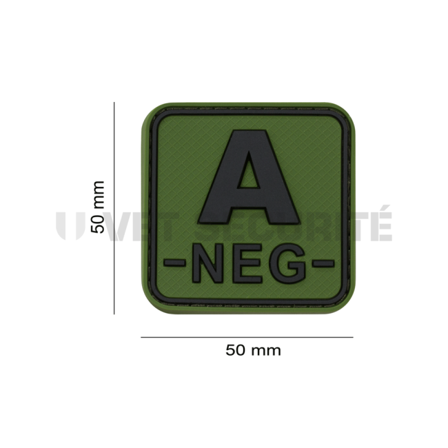 Blutgruppen-Patch A- Olivgrün - JTG