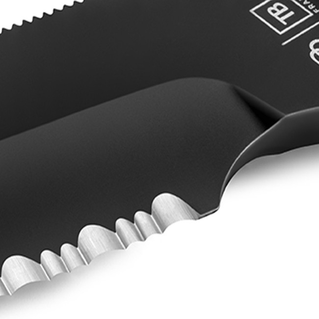 Überlebensmesser Le Maraudeur mit schwarzer Paracord - TB Outdoor