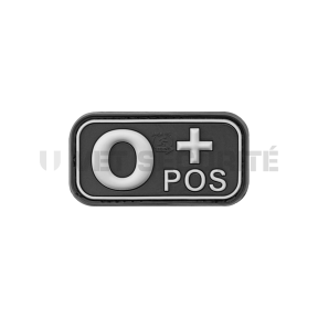 Blutgruppen-Patch O+ Schwarz - JTG