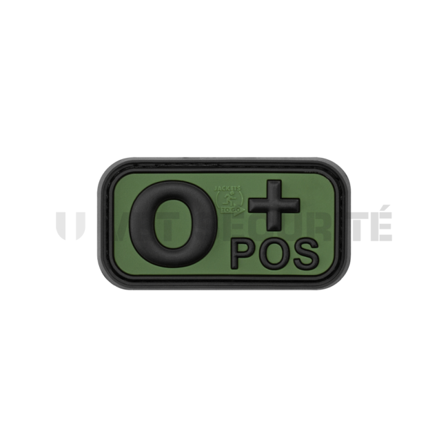 Patch groupe sanguin O+ Vert OD - JTG