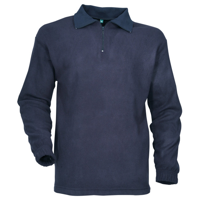Fleece overhemd F1 marineblauw