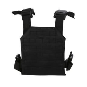 Gilet porte-plaques Spartan - Noir - Kombat Tactical