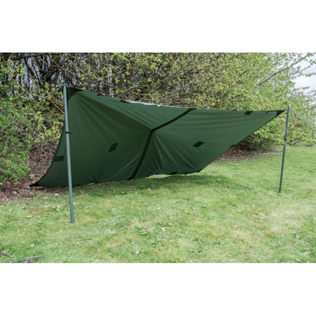 Waterdicht dekzeil Basha 2,5 x 1,7 m olijfgroen - Highlander