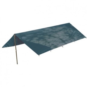 Wasserdichte Plane Basha 2,5 x 1,7 m olivgrün - Highlander