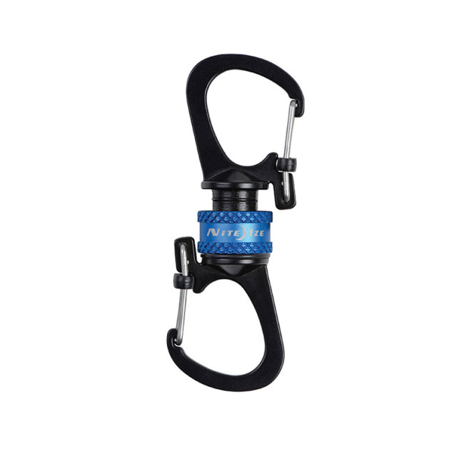 Karabijnhaak SlideLock 360° magnetisch blauw - Nite Ize
