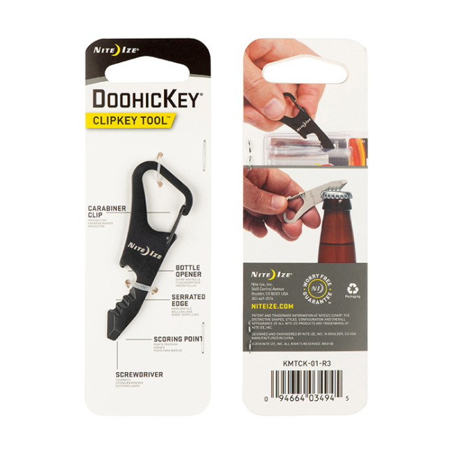 Karabijnhaak DoohicKey ClipKey zwart - Nite Ize