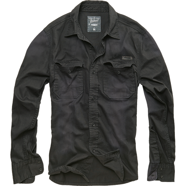 Chemise Denim Hardee Vintage Noir- Brandit