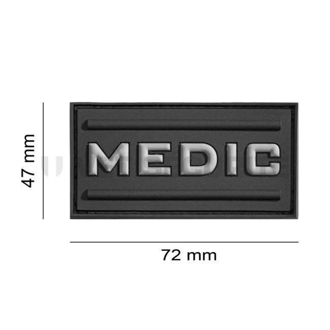 Patch médic rubber noir - JTG