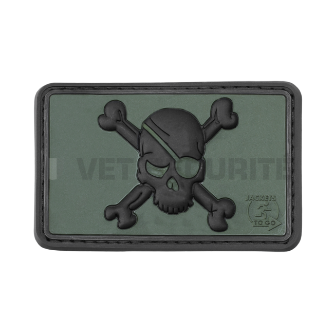 Patch Pirate Skull Vert - JTG