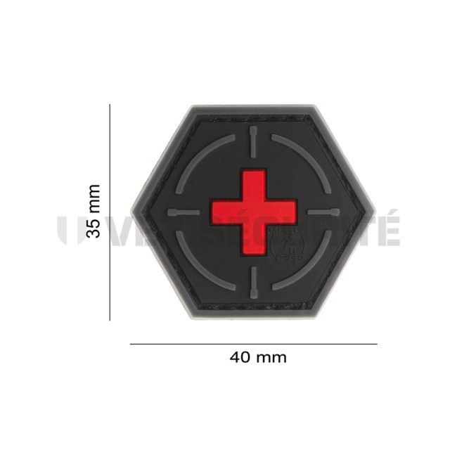 Patch tactical medic rouge et noir - JTG