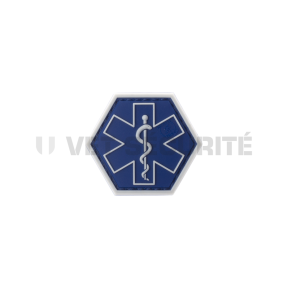 Patch hexagonal paramedical bleu - JTG 