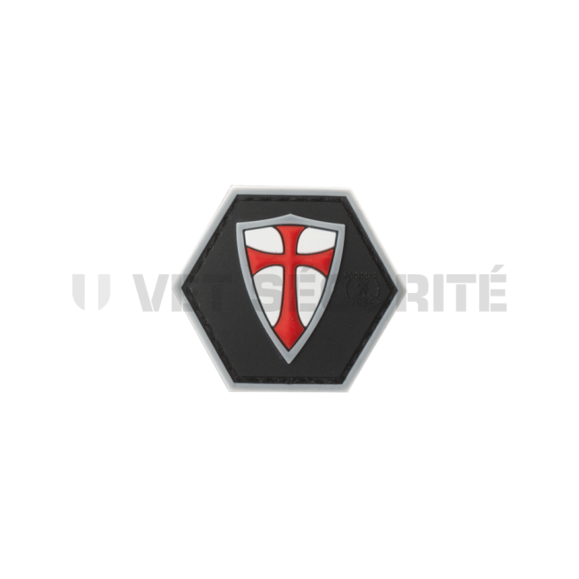 Hexagonaler Patch roter Templer-Schild - JTG