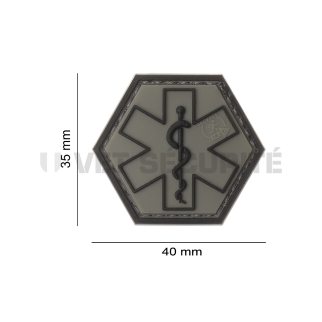 Patch hexagonal paramedical gris - JTG 