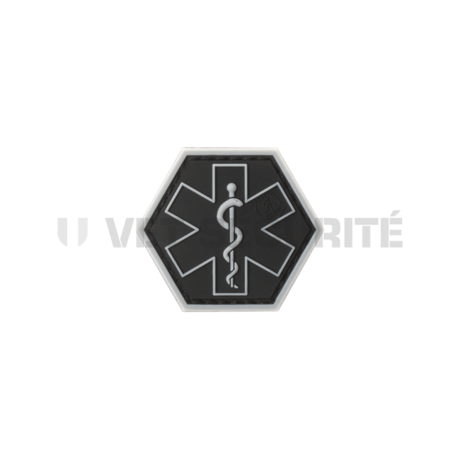 Patch hexagonal paramedisch zwart - JTG