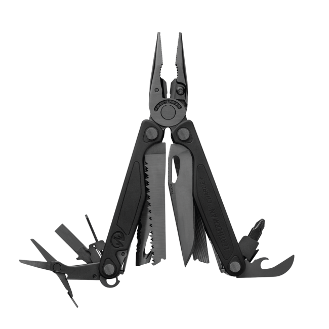 Szczypce wielofunkcyjne 19 narzędzi CHARGE Plus Czarne - Leatherman
