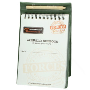 Waterproof notitieboekje 11 x 18 cm - Highlander