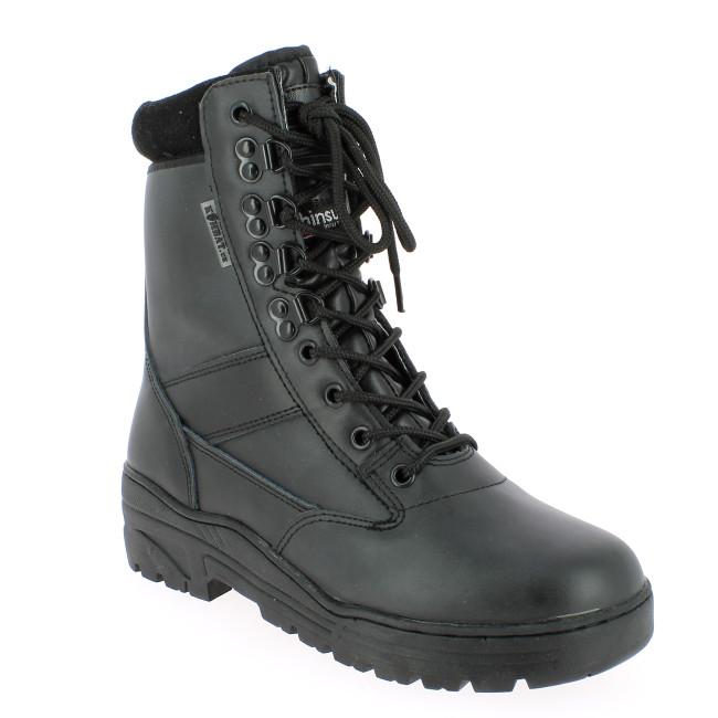 Schwarze Lederstiefel Patrol Boots - Kombat Tactical