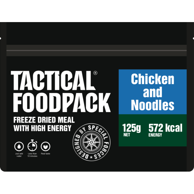 Gevriesdroogde maaltijd Noedels en Kip - Tactical Foodpack